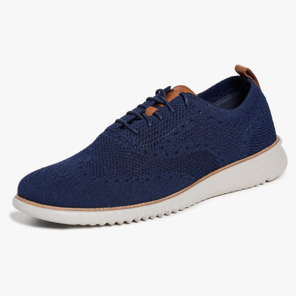 Cole Haan Men's 2.Zerogrand Stitchlite Oxford 7.5 Men’s Navy Marine Blue